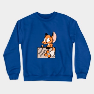 Fox in a Box of Oranges Crewneck Sweatshirt